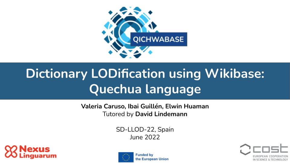 Dictionary LODification using Wikibase