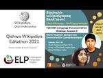 Quechua Wikipidiya Editaton - III